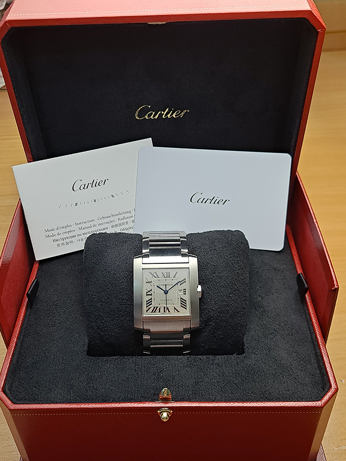 Cartier Tank Francaise Automatic Wristwatch Ref. WSTA0067